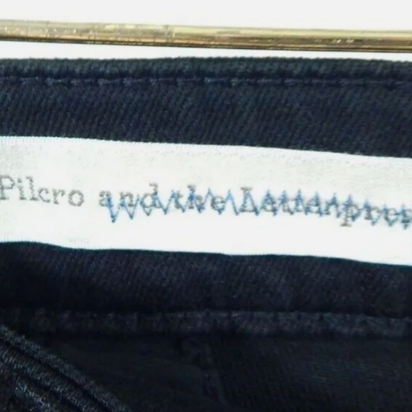 Pilcro Anthropologie Flared Black Trouser Jeans - Picture 3 of 4